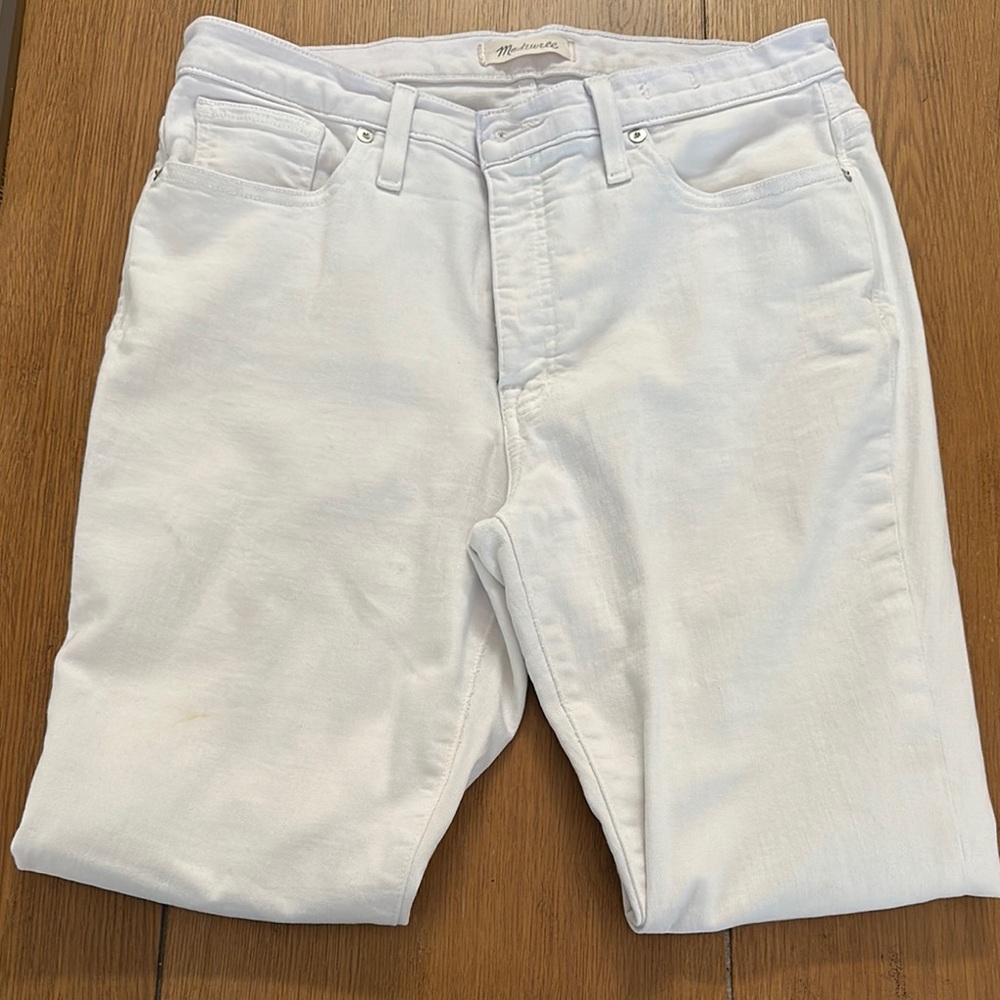 Madewell Classic White Jeans